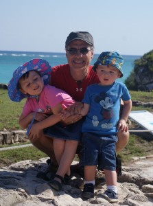 Donnie and the Kids in Tulum