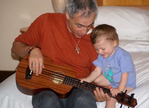 Donnie and Coltrane Playing Bass