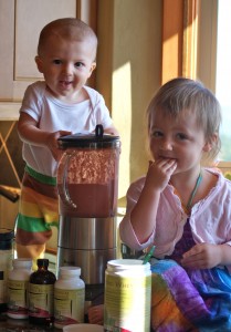 Stella and Coltrane Smoothie Fun